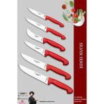 Lazbisa MTF-202 Silver Serisi Mutfak Et Ekmek Sebze 6'lı Bıçak Set