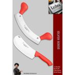 Lazbisa Silver Serisi Pizza Salata Börek Pide Bıçağı Kıyma Bıçağı 2 li Set Günlük Kullanım ( MFT-457 )