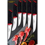 Lazbisa Soft Serisi Mutfak Bıçak Seti Et Ekmek Sebze Salata Börek Şef Bıçağı 6 Lı Set Hds-18