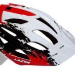 Lazer Kask Oasız - Beyaz-Kırmızı - M Beden