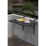 LAZER KESİM KATLANIR METAL BALKON MASASI