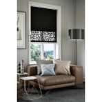 Lazer Kesim Mat Stor Perde, Lazer Kesimli Klasik Serisi, C-3008 Siyah Renk - 170 x 200 cm