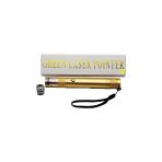 Lazer Pointer Usb Li - Gold Yeşil Lazer Metal Kasa Beyaz Kutu (5528)