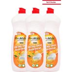 Lazer Pro Max %100 Yerli Sıvı Bulaşık Detarjanı Portakal Kokulu 750 ml Gdo,fosfat,klor,tuz,paraben Içermez 3ADET