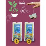 Lazika (2'li Set) Yeşil Çay & Hatmi Çiçeği, Bergamot 70g- (2* 25'li Pla Piramit Poşet), Antioksidan Kaynağı - Bitki Çayı