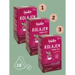 Lazika (3'LÜ SET) Avantajlı Kolajenli Yeşil Çay Seti (3*18'li Pla Piramit Poşet)-Normal Cilt ve Eklem Sağlığı,Hibiskus,Kuşburnu,Selenyum... - 81 g