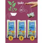 Lazika (3'lü Set) Avantajlı Yeşil Çay Seti Hatmi Çiçeği&bergamot (Net 37,5 g x 3)-Antioksidan Kaynağı - Bitki Çayı