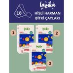 Lazika (3'LÜ SET) Hisli Harman Canfeza / Love Tea & Enerji Çayı (3* 18'li Pla Piramit Poşet)-Kırmızı Ginseng, Hibiskus...