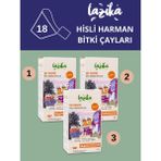 Lazika (3'LÜ SET) Hisli Harman Ege Terapisi (3* 18'li Pla Piramit Poşet)-Yeşil Çay,Meyan Kökü,Zerdeçal Çayı...