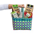 Lazika Geleneksel İçici Çay Seti, Hediyelik- Desenli Bez Ambalaj Siyah Çay, Siyah Çay, Bergamotlu Siyah Çay, Yeşil Çay ve Bambu Çay Süzgeci - 1,2 kg