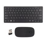 Lazmin112 Wireless Keyboard Mouse Combo, 2.4G Kablosuz Ultra İnce USB Alıcılı Klavye ve Mouse Seti, 800, 1000, 1200 DPI Ayarlanabilir, PC, Mobil Cihazlar, Tablet için