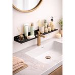 LAZORİAE Modern Metal Banyo Rafı 50 cm – Duvar Tipi Şampuan ve Kozmetik Düzenleyici Raf