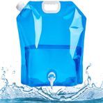Lazulithic Su bidonu, katlanabilir, 5 l/10 l, musluklu, katlanabilir su kabı, kamp, tekrar kullanılabilir katlanır su bidonu, dış mekan, kamp, yürüyüş, piknik için (10 l)