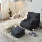 Lazy Floor Koltuk Sandalyesi - Oturma Odası, Yatak Odası ve Ofis için Rahat 2 Kişilik Ocak Başı Fasulye Çantası Kanepe - Çok Yönlü Salon Oturma Mobilyaları