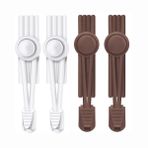 Lazynoties Yetişkinler için 2 Çift Bağlamasız Ayakkabı Bağcıkları, Elastik Ayakkabı bağcıkları, Ayakkabı bağcıkları Bağsız, çocuklar için kravat ayakkabı bağları yok, Tek Beden Herkese Uyar, Beyaz+kahverengi,