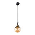 Lbx Lighting Box Yıldız Home Örümcek Tekli Siyah-Eskitme Bal Camlı Avize