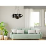 Lbx Lighting Box Yıldız Home Spor 7.li Siyah-Füme Camlı Avize
