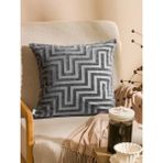 LC Waikiki Antrasit Geometrik Desenli Kırlent Kılıfı 45X45 cm (S6)
