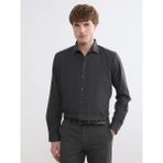LC Waikiki Antrasit Regular Fit Gabardin Erkek Gömlek