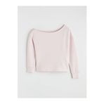 LC Waikiki ARTI-STORE Kayık yakalı ve uzun kollu kadın sweatshirt, interlok kumaştan üretilmiştir