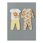 LC Waikiki Aslan Baskılı Erkek Bebek Pijama Takım 2'li