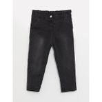 LC Waikiki Baby Beli Lastikli Basic Kız Bebek Jean Pantolon - 1,5 Yaş - Black