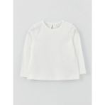 LC Waikiki Baby Bisiklet Yaka Basic Kız Bebek Tişört - 3 - 4 Yaş - Ekru