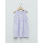 LC Waikiki Baby Bisiklet Yaka Baskılı Kız Bebek Elbise - 4 Yaş - Karışık