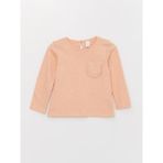 LC Waikiki Baby Bisiklet Yaka Kız Bebek Tişört - 18 Ay - Coral