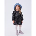 LC Waikiki Baby Gömlek Yaka Desenli Kız Bebek Elbise - 3 - 4 Yaş - Black