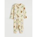 LC Waikiki Baskılı Erkek Çocuk Pijama Takımı (S6) - Vanilla - 5 - 6 Yaş