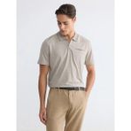 LC Waikiki Bej Polo Yaka Desenli Erkek Tişört - XL
