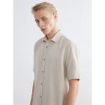 LC Waikiki Bej Regular Fit Poplin Erkek Gömlek - S
