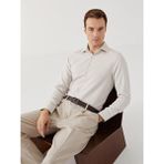 LC Waikiki Bej Slim Fit Armürlü Erkek Gömlek - XL
