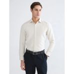 LC Waikiki Bej Slim Fit Armürlü Erkek Gömlek