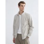 LC Waikiki Bej Standart Kalıp Dik Yaka Erkek Mont - Taş Rengi - 3XL