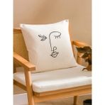 LC Waikiki Bej Yüz Nakışlı Kırlent Kılıfı 45X45 cm (S6) - Krem - Bej