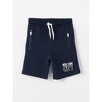 LC Waikiki Beli Lastikli Baskılı Erkek Çocuk Şort - 6 - 7 Yaş - Navy