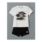 LC Waikiki Beşiktaş Baskılı Erkek Bebek Şortlu Pijama Takım
