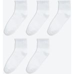 LC Waikiki Beyaz Basic Erkek Çocuk Soket Çorap 5 Li (S6) - 38 - 40