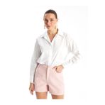 LC Waikiki Beyaz Oversize Poplin Kadın Gömlek