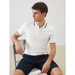 LC Waikiki Beyaz Polo Yaka Kısa Kollu Pike Erkek Tişört - M