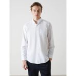 LC Waikiki Beyaz Regular Fit Uzun Kollu Oxford Erkek Gömlek - S