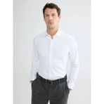 LC Waikiki Beyaz Slim Fit Armürlü Erkek Gömlek