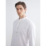 LC Waikiki Beyaz Slim Fit Hakim Yaka Uzun Kollu Poplin Erkek Gömlek