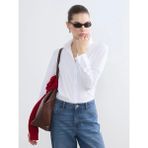 LC Waikiki Beyaz Slim Fit Kadın Gömlek