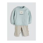 LC Waikiki Bisiklet Yaka Erkek Bebek Sweatshirt Ve Eşofman Alt 2'li (W5)