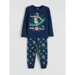 LC Waikiki Bisiklet Yaka Erkek Çocuk Pijama Takımı (S6) - Navy - 12 - 13 Yaş