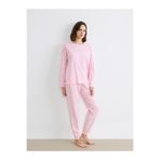 LC Waikiki Bisiklet Yaka Kiraz Desenli Kadın Pijama Takımı