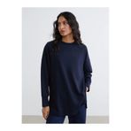 LC Waikiki Bisiklet Yaka Oversize Kadın Sweatshirt Tunik (W5)